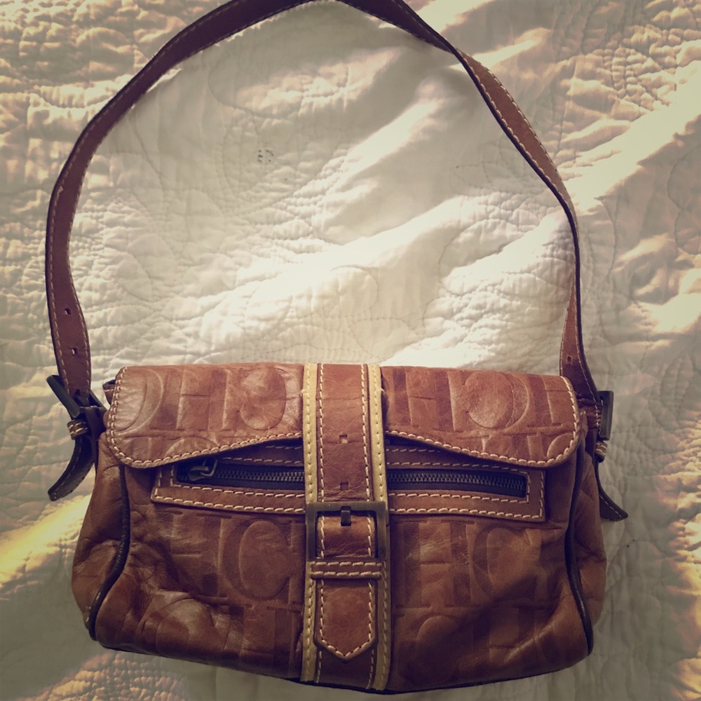 Carolina Herrera leather mini shoulder bag